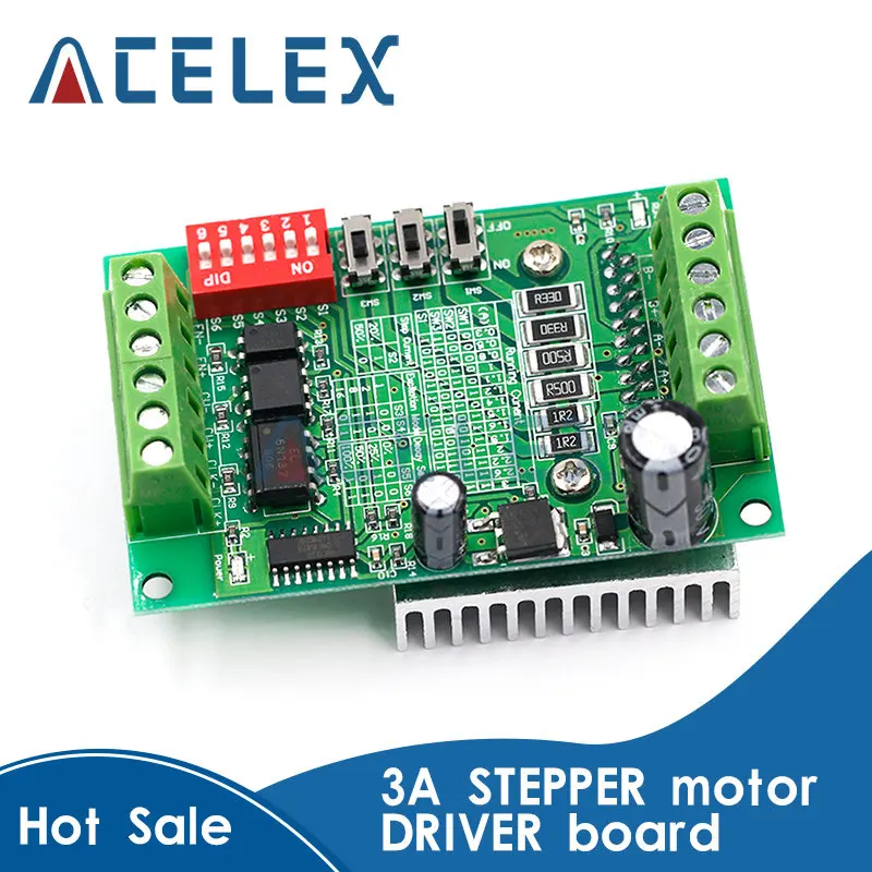 1 Axis TB6560 Stepper Motor Driver Controller Board 3.5A 10V-35V CNC Rounter Control Low Voltage Over Heat Current Protection