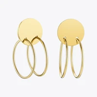 enfashion circle line dangle earrings gold color earings big drop earrings for women long earring jewelry brinco eb171027