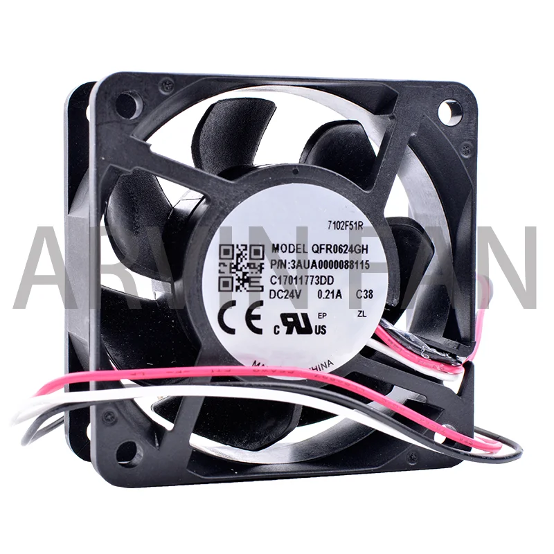 Новый оригинальный QFR0624GH 6 см 6025 60 мм вентилятор 60x60x25 мм 24 В постоянного тока а охлаждающий вентилятор подходит для инвертора Derver