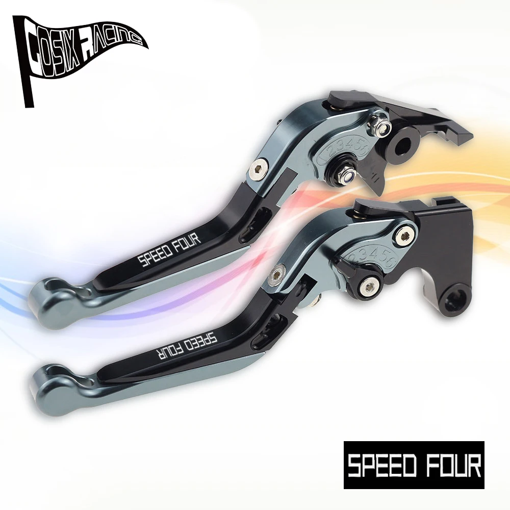 Фото Подходит для мотоцикла SPEED FOUR 2005-2006, аксессуары CNC, рычаги тормоза и сцепления, комплект ручек для парковки. №1