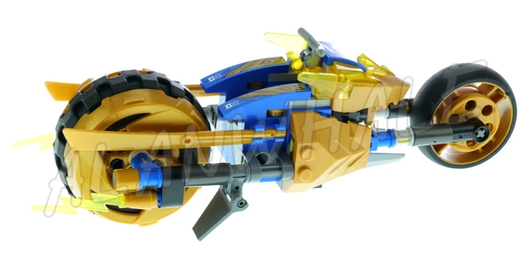 319 шт. Shinobi кристаллизированный мотоцикл Jay's Golden Dragon Spider Sidekick 60013 наборы