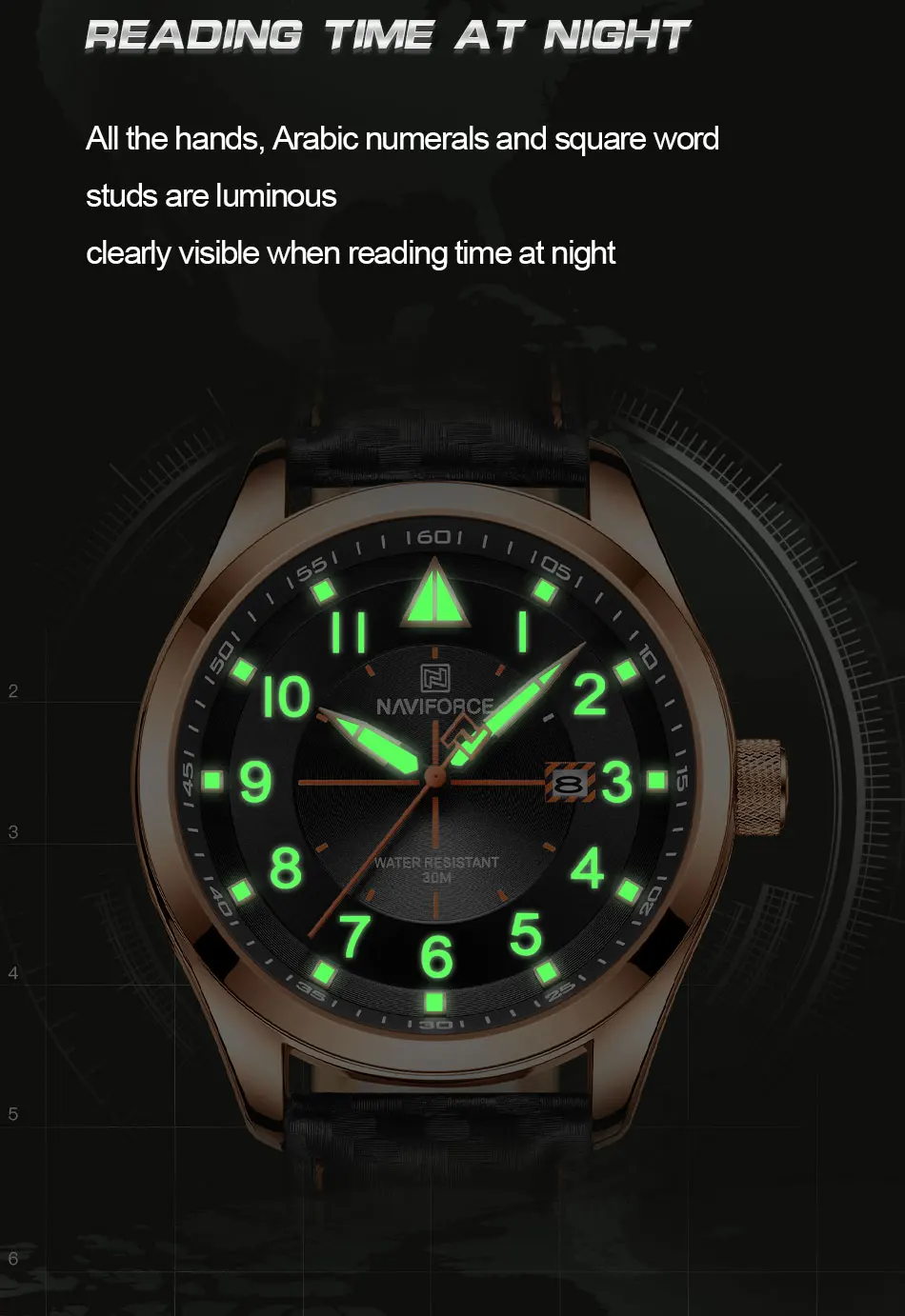 NAVIFORCE 2022 новые мужские часы Топ бренд Роскошные модные наручные для мужчин