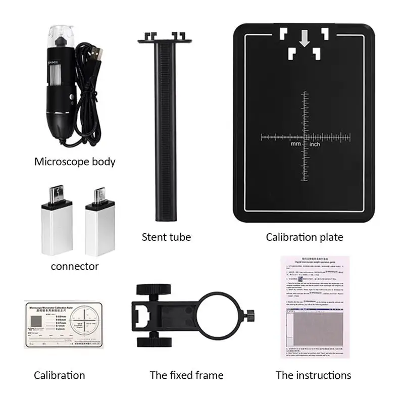 1600x digital microscope portable handheld electronic microscope with lift stand x4 usb zoom camera magnifier for mac android pc free global shipping