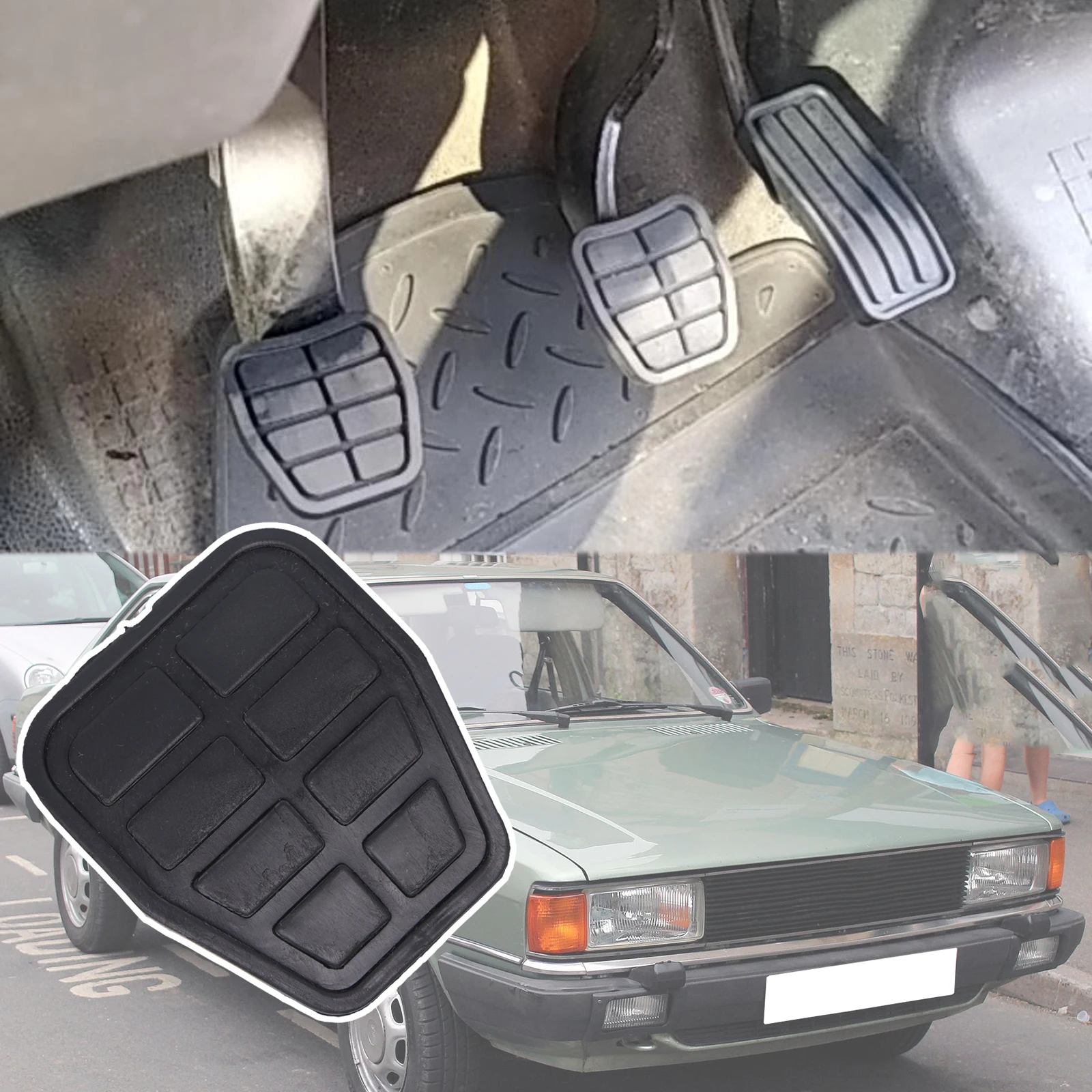 Для Audi Fox 4000 5 + 80 90 B1 B2 B3 1972 1973 1974 1975 1976 - 1987 резиновые накладки на педали тормоза и