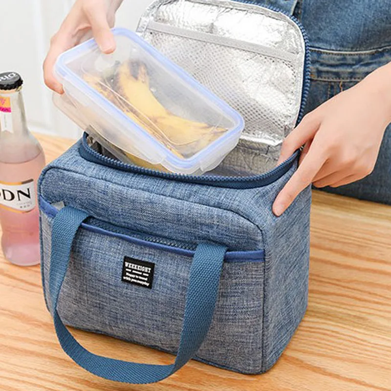 

2023 Портативный Новый Термоизолированный Ланч-бокс, сумка-холодильник, сумка для бенто, контейнер для ужина, школьные сумки для хранения еды