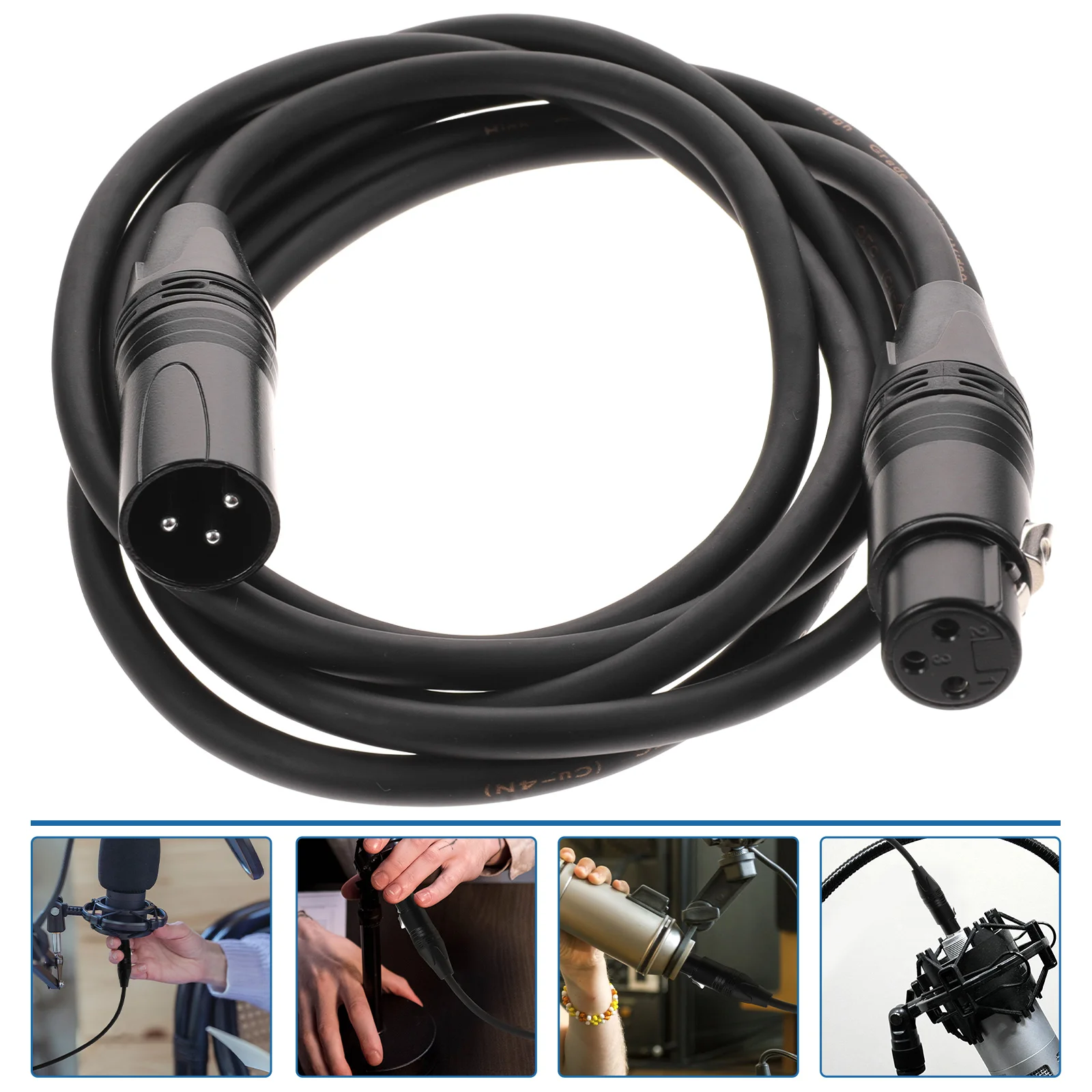 

Cable Microphone Audio Cord Mic Stereo Adapter Guitar Cables Speaker System Wire Connector Useful Connection Portable Female