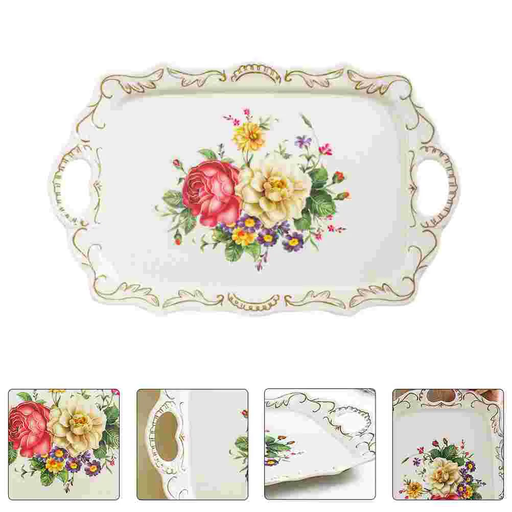 

1PC Double Handle Storage Tray European Style Household Delicate Storage Tray