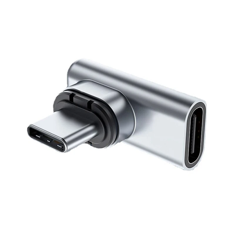 

Магнитный адаптер USB C, 24 контакта, Тип C, разъем 40Gbp/S PD 100 Вт, конвертер быстрой зарядки для Thunderbolt 3 IPad MacBook