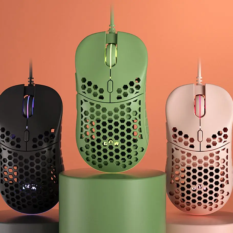

USB Проводная игровая мышь, бесшумная эргономичная мышь, геймерская мышь для Macbook, ПК, компьютера, геймера, подсветка, ноутбук, геймерская Волш...