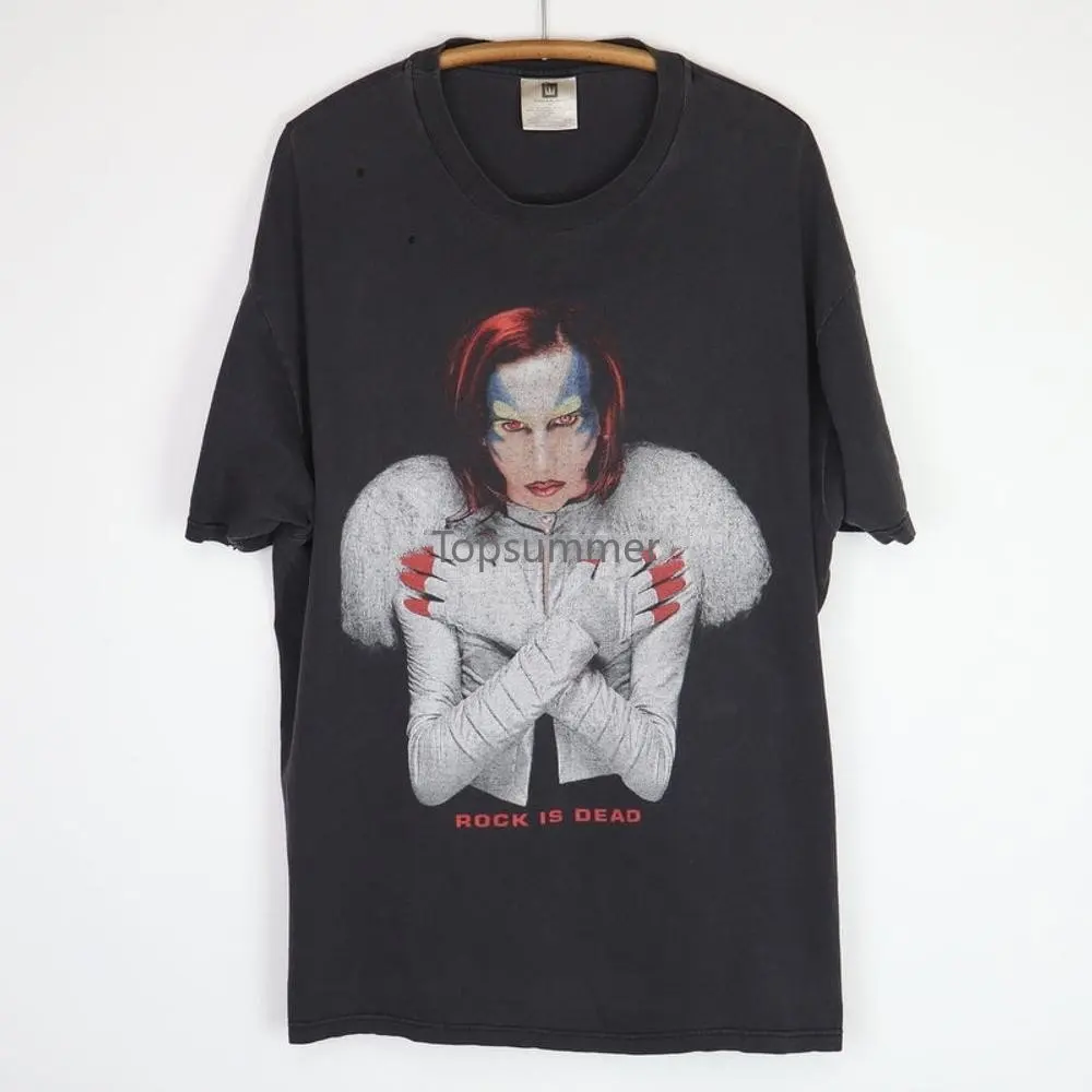 

Vintage 1998 Marilyn Manson Rock Is Dead Mechanical Animals Shirt