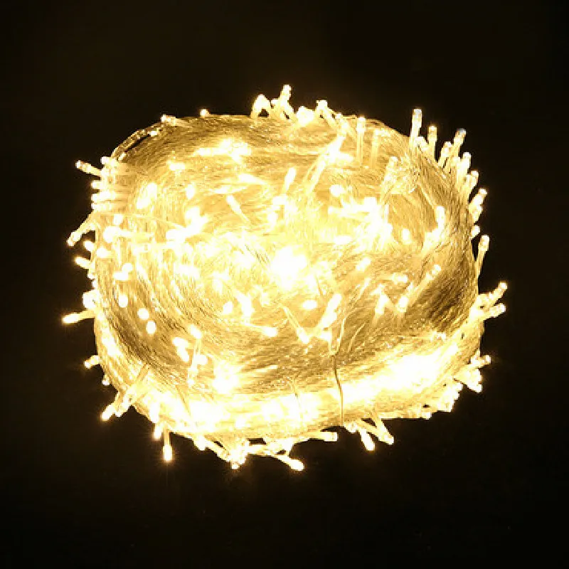 

Waterproof Outdoor Home 24V10-100 Meters 100 Lights/400 Lights/800 Lights LED String Silver Wire Lights Flash Decorative Lights
