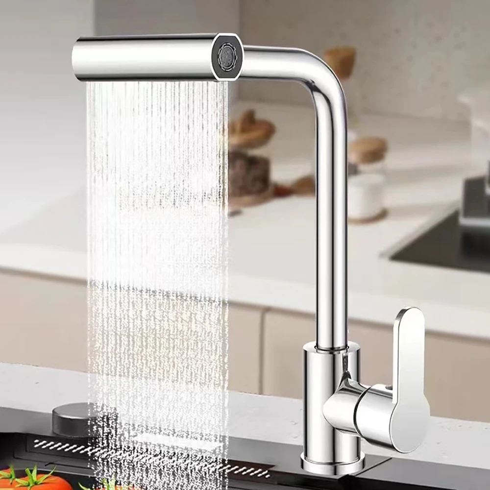 Смеситель для кухни с водопадом смеситель холодной и горячей воды из нержавеющей