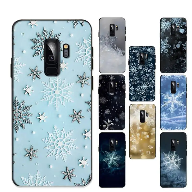 

New Hot Christmas Snowflake Phone Case for Redmi 8 9 9A for Samsung J5 J6 Note9 for Huawei NOVA3E Mate20lite cover