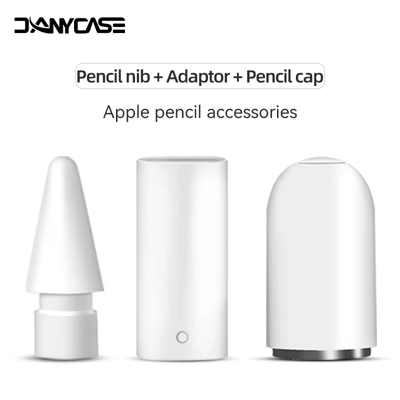 For Apple Pencil 1st Accessories Magnetic Replacement Pencil Cap  Stylus nib adaptor Can be used interchangeably Apple Pen