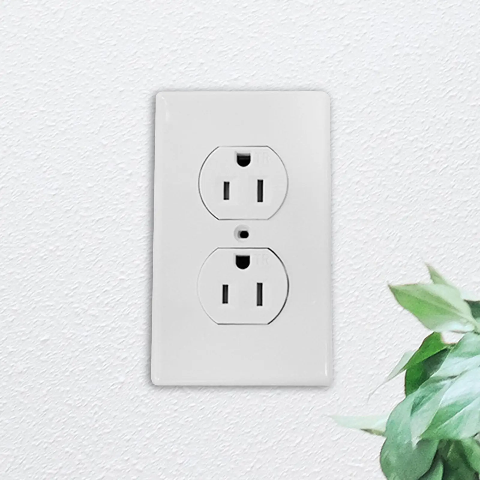 

Duplex Receptacle Supports 15A Modern 3 Prong Wall Receptacle Wall Adapter Power Socket for Office Ship Bedroom Room Home