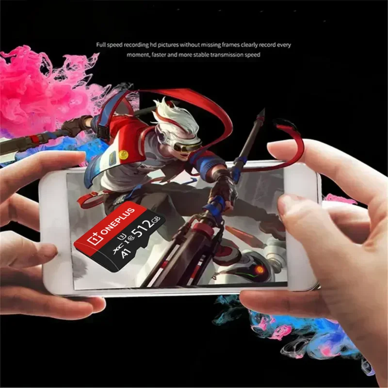 Фото Карта памяти OnePlus 2TB High-Speed V30 A2 SD 512GB 256GB 128GB 1TB Micro TF SD с адаптером для смартфонов/планшетов/ПК, универсальная №2