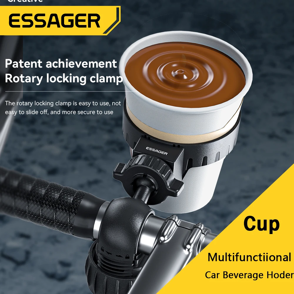 

Essager Car Multifunction Cup Holder Air Vent Outlet for Bicycle Motorcycle Bracket Beverage Mount Stand Universal Accessories
