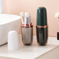 portable travel wash set toothpaste shampoo makeup storage bottle bathroom accessories set outdoor toiletries kit mouthwash cups