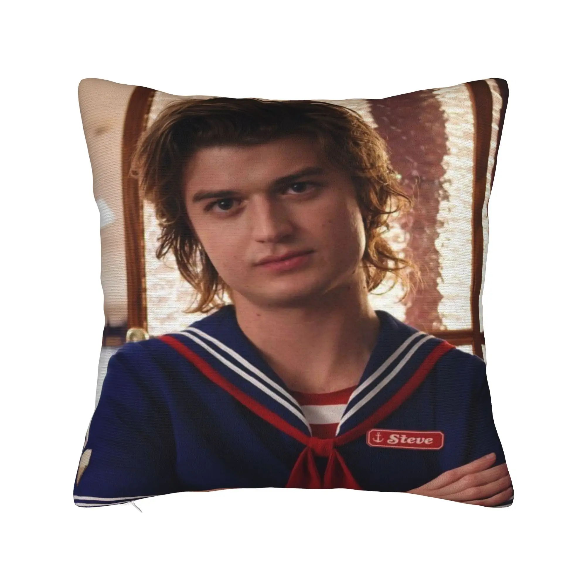 Фото Наволочка Joe Keery Steve Harrington, наволочка Kawaii для гостиной, дизайнерские наволочки для дивана, идея подарка №2