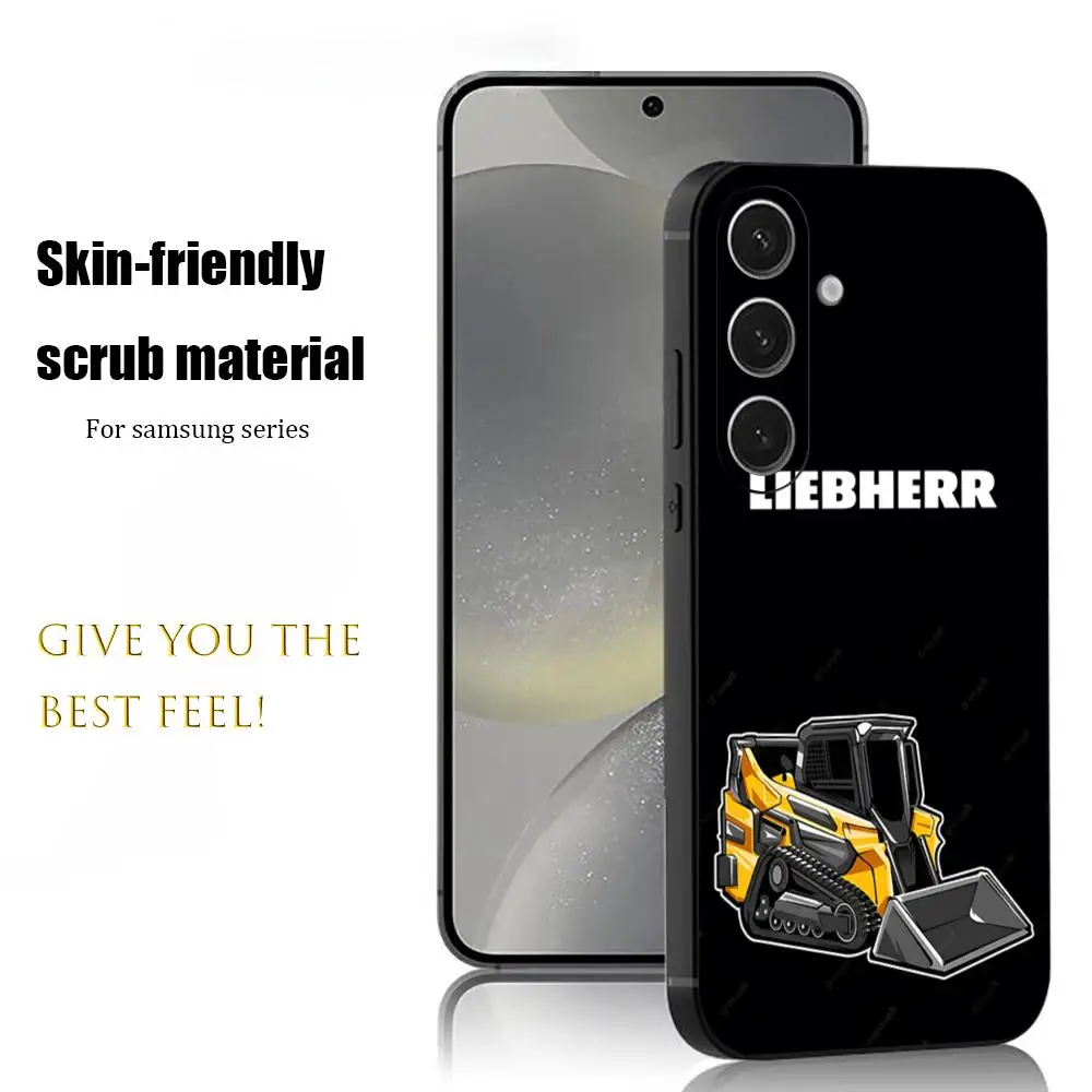 Фото Чехол для телефона LOGO L-liebherr Excavator для Samsung Galaxy S26 S25 S24 S23 S22 S21 Plus Ultra Note20, мягкий, черный №1