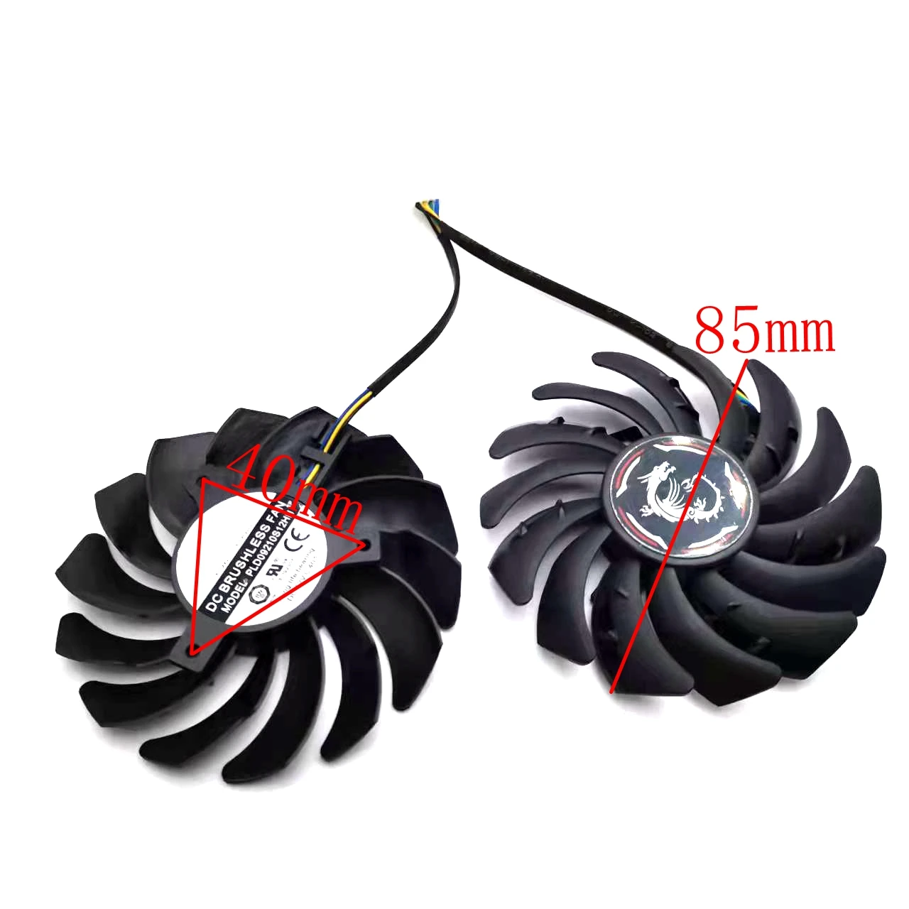 Новинка PLD09210S12HH 2 шт./лот 85 мм 4pin для MSI GeForce GTX 1650 Super 1660 1660Ti GAMING X вентилятор