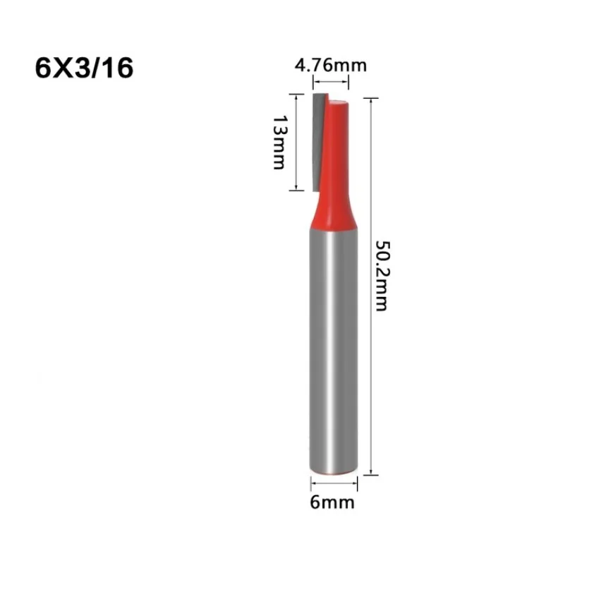 

Фреза с хвостовиком 6 мм, фреза для резьбы по дереву, прямая фреза с одной двойной канавкой, фреза для работ по дереву
