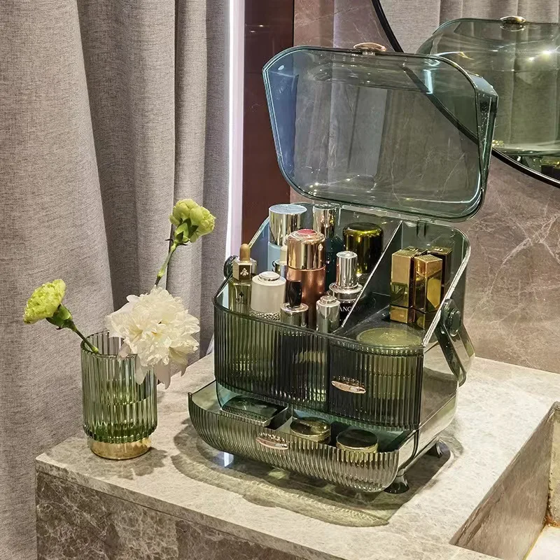 

Светильник Кая Роскошная вместительная коробка для хранения косметики, средство для ухода за кожей домашних животных, косметичка для помады, органайзер для макияжа