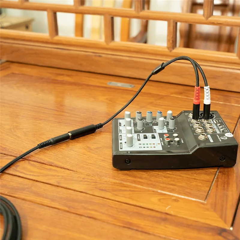 1 шт. 6 35 мм 1/4 дюйма стерео TRS гнездо на 2 двойных моно TS мужской Y-разветвитель