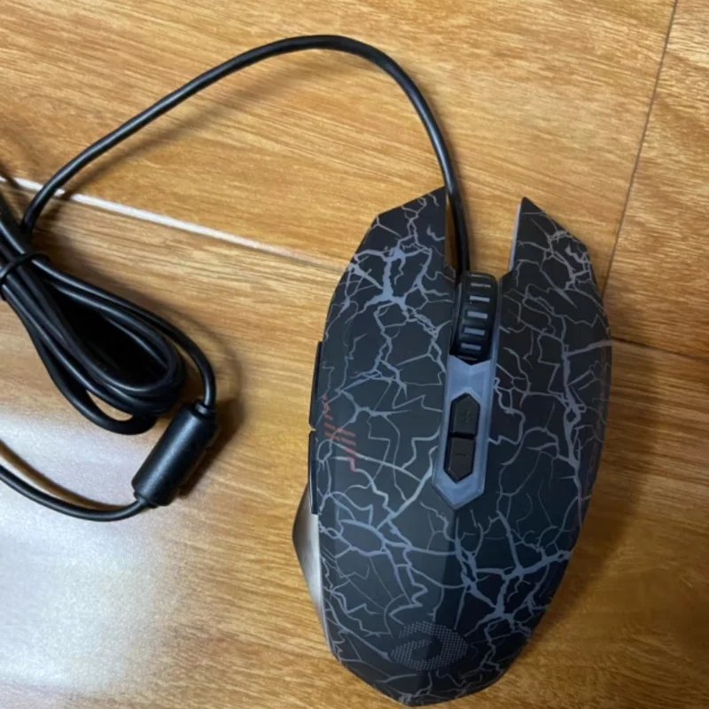 Фото Мышь Daryou Wrangler Em915, проводная универсальная эргономичная компьютерная мышь для киберспорта, макро программирования №5