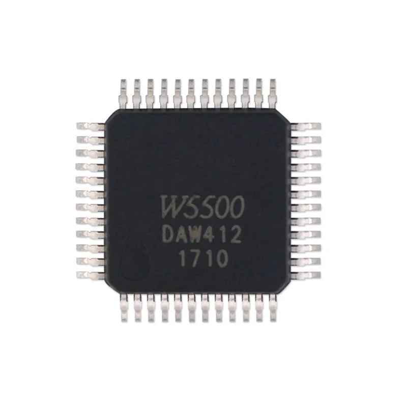 1-10 шт., новый 100% протестированный стандарт W5500, микроконтроллер, чип Ethernet, оборудование TCP IP, стек протокола