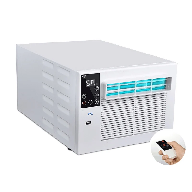 Protable Small Desktop Air Conditioner Timeing Remote Control LED Panel Cold Air-Conditioning Fans Home Office Major Appliances