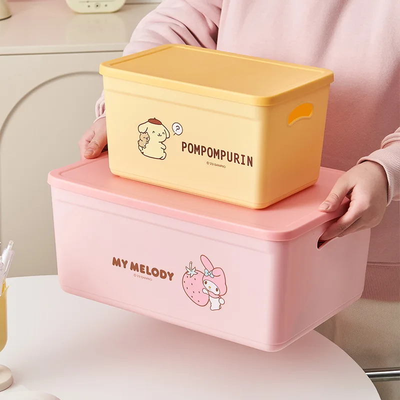 Sanrio коробка для хранения с крышкой 3 шт./Набор Kawaii Cinnamoroll Kuromi My Melody мультяшная