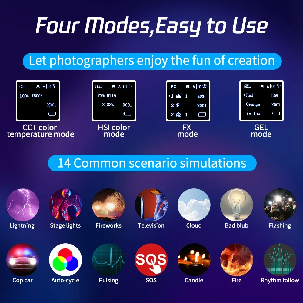 Новинка диммируемая светодиодная rgb-вспышка для студийной видеосъемки 120 Вт