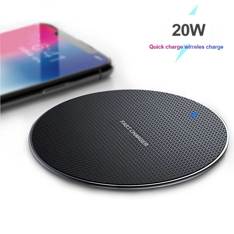 

20W Wireless Charger for iPhone 8 11 X XR XS fast wirless Charging Dock for Samsung Xiaomi Huawei OPPO phone Qi charger wireles