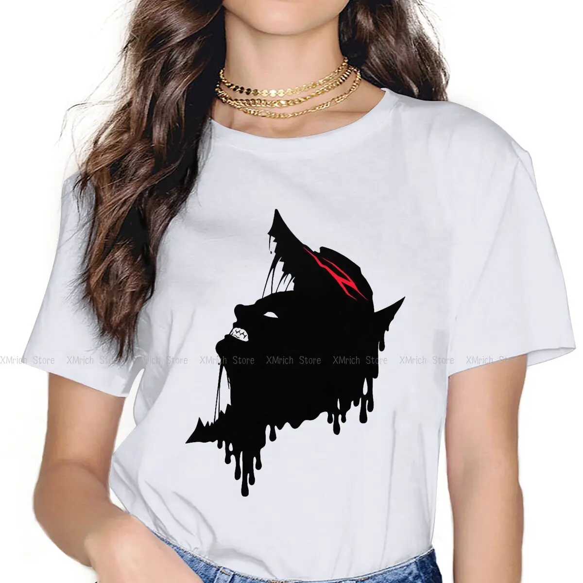 

Wolf Women Clothing Berserk Guts Griffith Behelit Manga Graphic Female Tshirts Vintage Grunge Loose Tops Tee Kawaii Girls