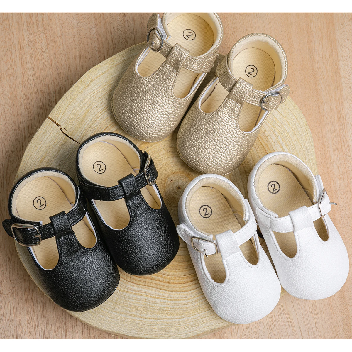 

Туфли детские KIDSUN Newbron, Классическая обувь для маленьких принцесс, обувь для первых шагов, с мягкой подошвой, Нескользящие, из хлопка, мокасины