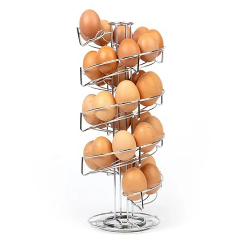 Держатель для яиц-отдельно стоящий держатель для яиц для кухни вращается. Противоскользящая основа в форме яйца