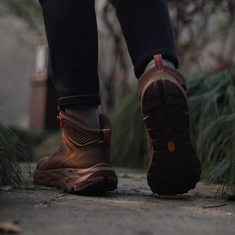 ROCKROOSTER Outdoor Hiking Shoes Top Layer Cowhide Waterproof Non-Slip Military Sneakers Cross-Country Desert Trekking Boots