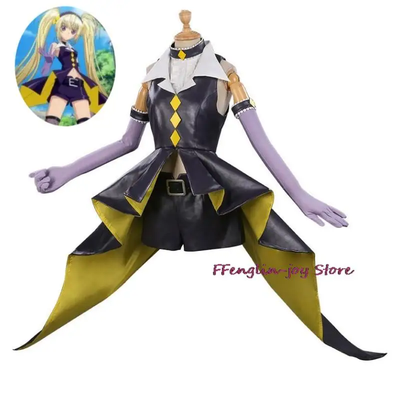 

Anime Shugo Chara Tsukiyomi Hoshina Utau Dark Jewel Cosplay Costume Wig Top Shorts Hallowen Carnival Party Fancy Woman Suit