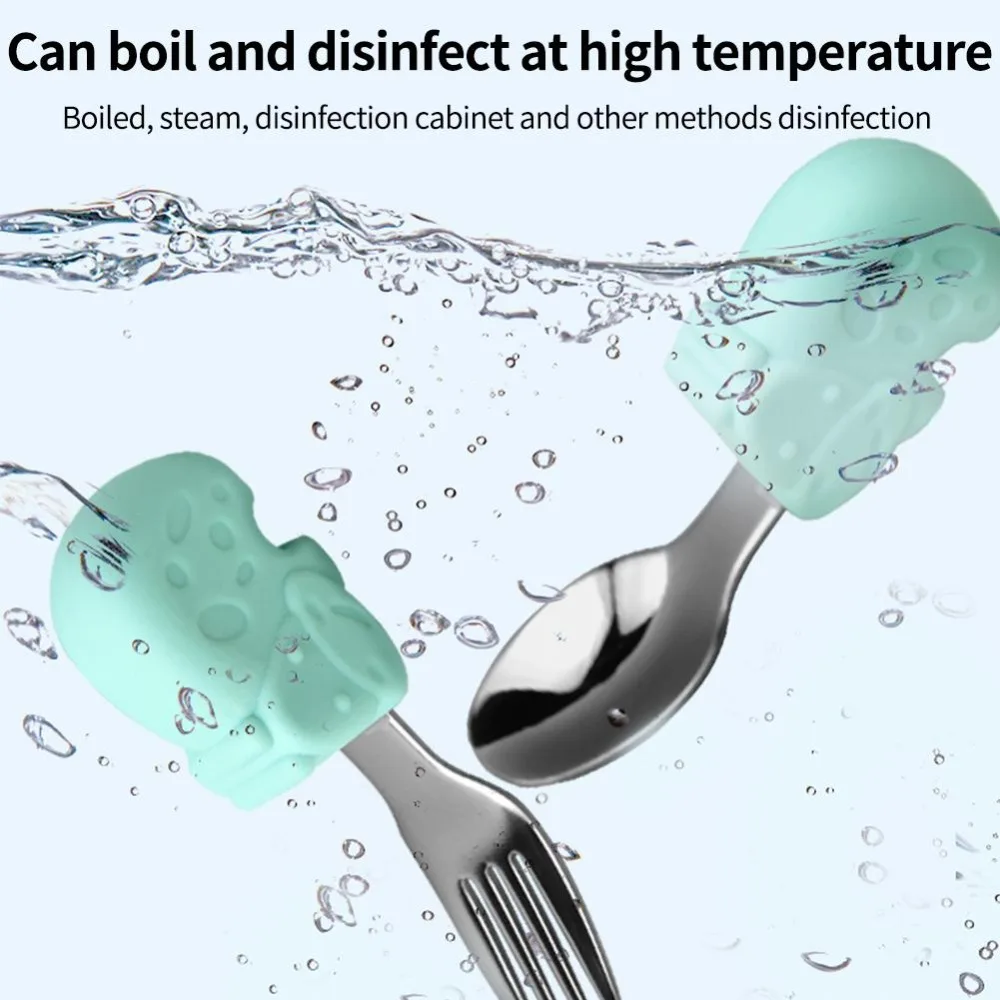 

Столовые приборы для кормления младенцев в виде бегемота из нержавеющей стали 316