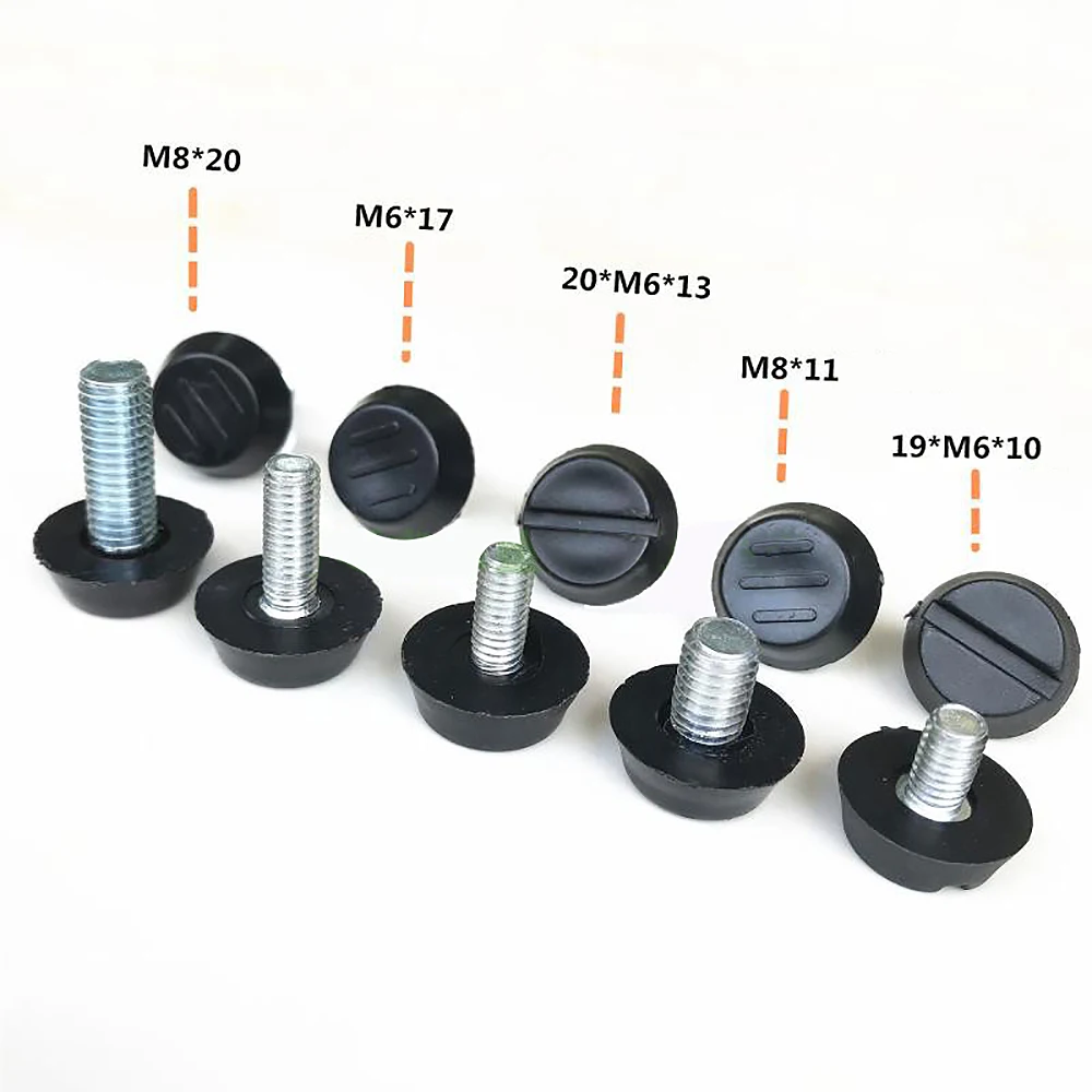 

1Pcs 20xM6/M8 Adjustable Feet Screws Sofa Cabinet Screws Cushions Adjustable Feet Pad Metal Furniture Accessories