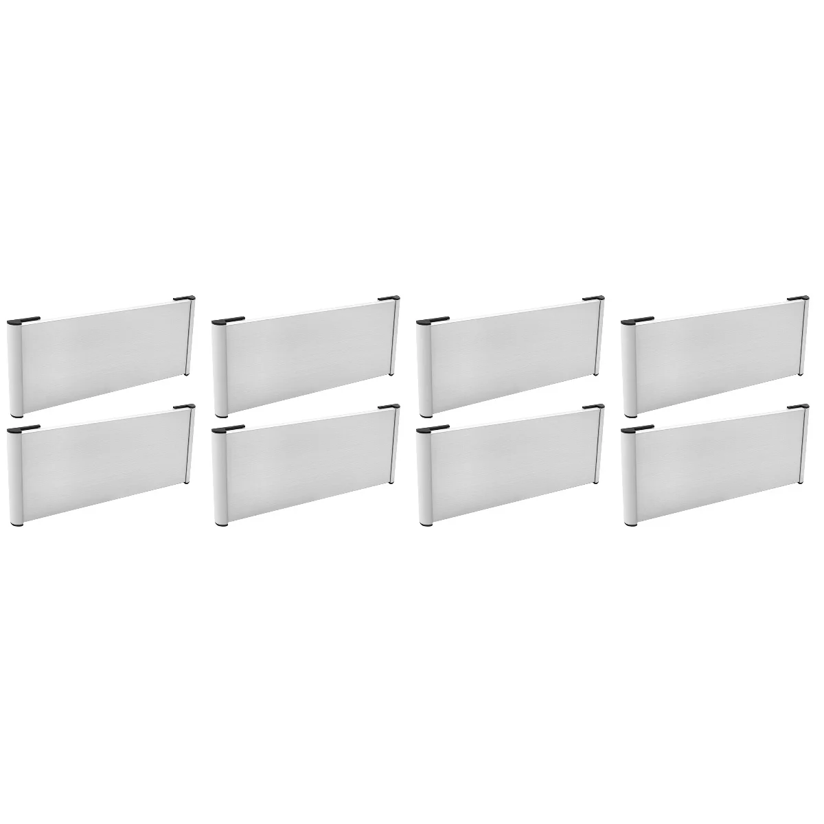 

8 Pcs House Number Cue Plate Office Door Sign Blank Holder Aluminum Alloy Department
