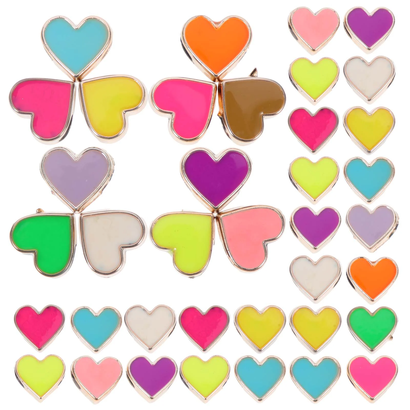 50 шт. браслет персиковое сердце с большим отверстием бусины ручная цепочка