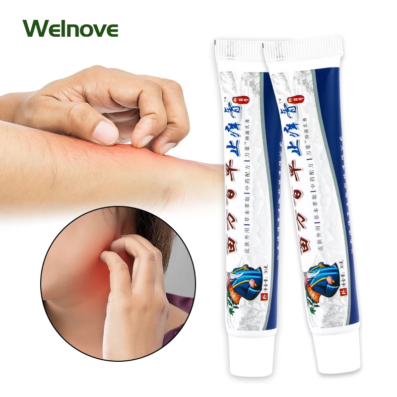 

30G Herb Itching Palliative Treatment Ointment Psoriasis Antibacterial Cream Eczema Skin Allergies Itching Dermatiti Health Care
