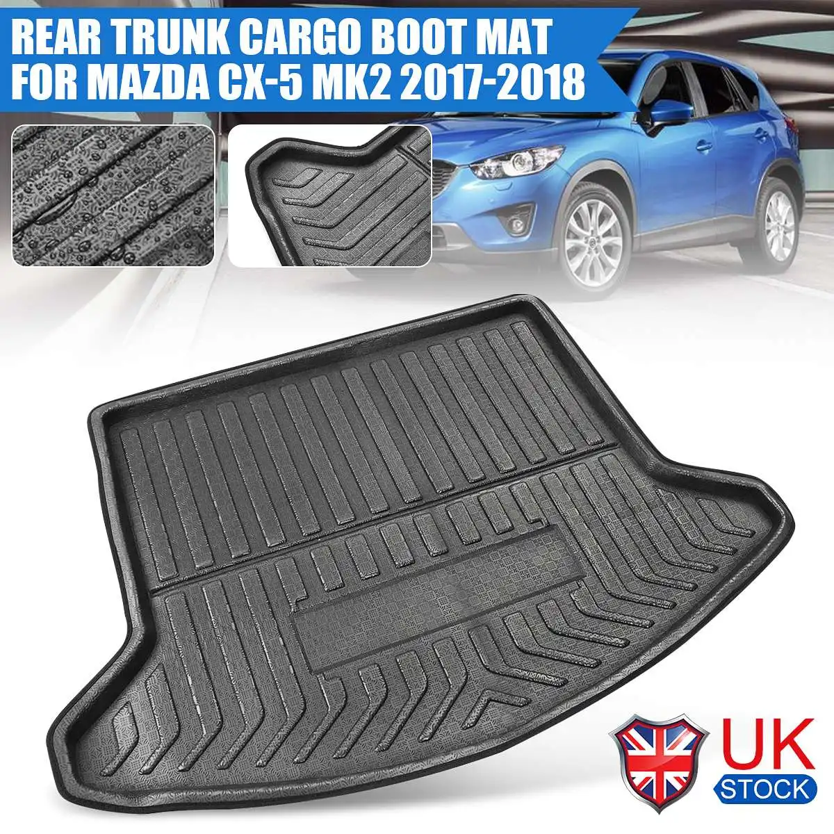 

Car Rear Trunk Mat Waterproof Wearable Cargo Tray Trunk Protective Pads Trunk Storage Mat For Mazda CX-5 CX5 MK2 2017 2018 2019