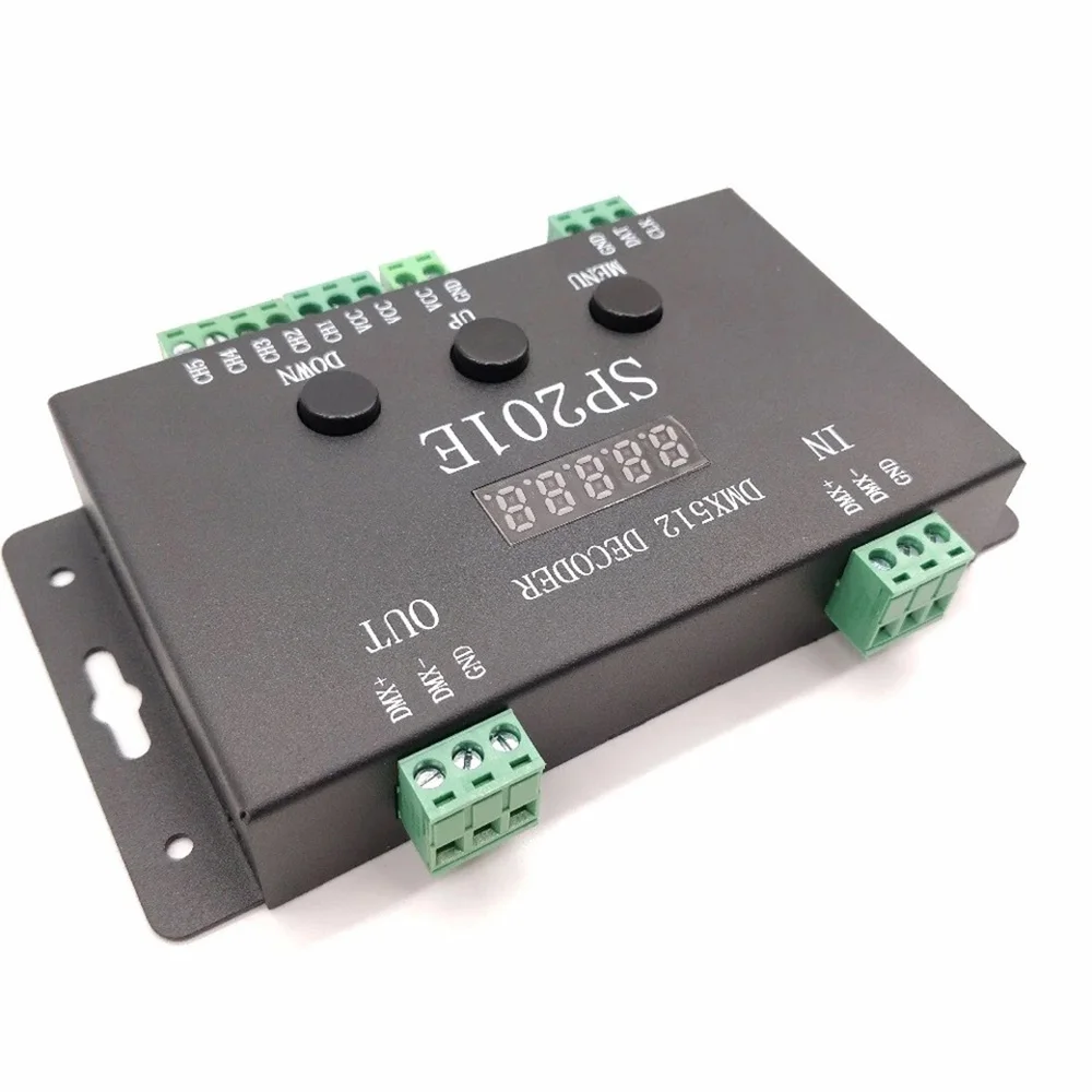 SP201E DMX512 DC5-24V декодер Pixel RGB IC SPI сигнальный адресный 5-канальный светодиодный