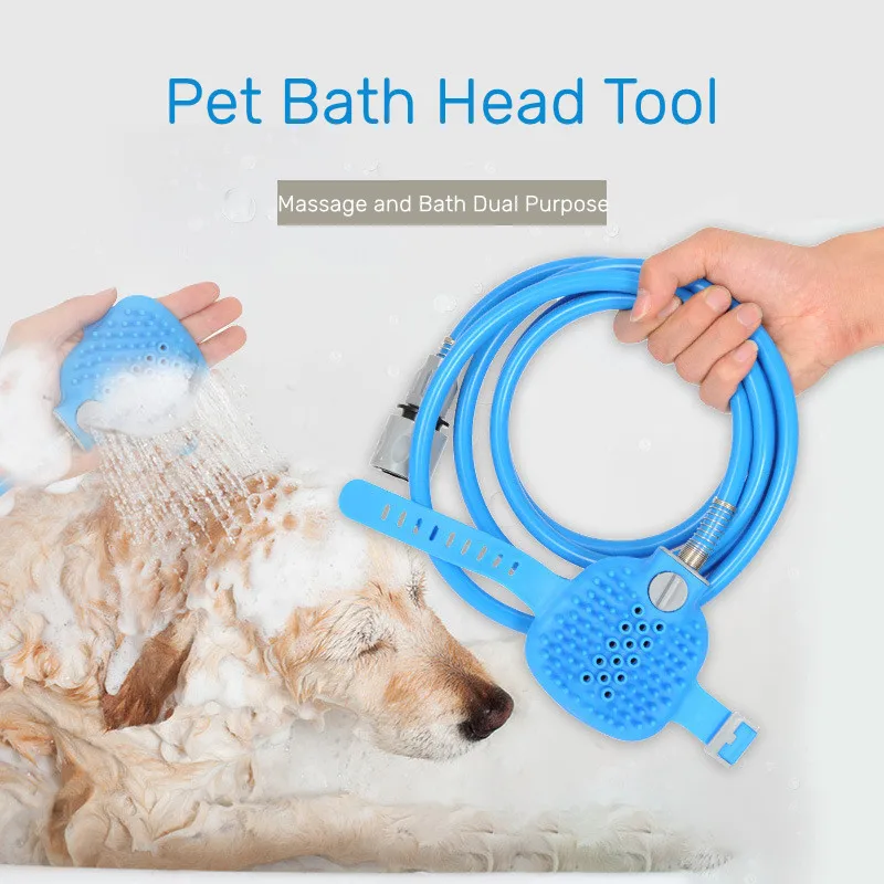 

Massager Bathing Dog Head New Bath Supplies Washing Tool Pet Comfortable Shower Tool Head Sprayer Brush Pet Cleaning