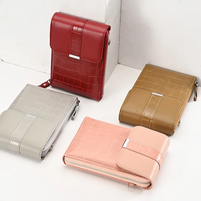 Embossed PU Leather Shouder Bags for Women High Quality Messenger Bag Fashion Ladies Phone Wallet Purse Brand Clutch Handbag