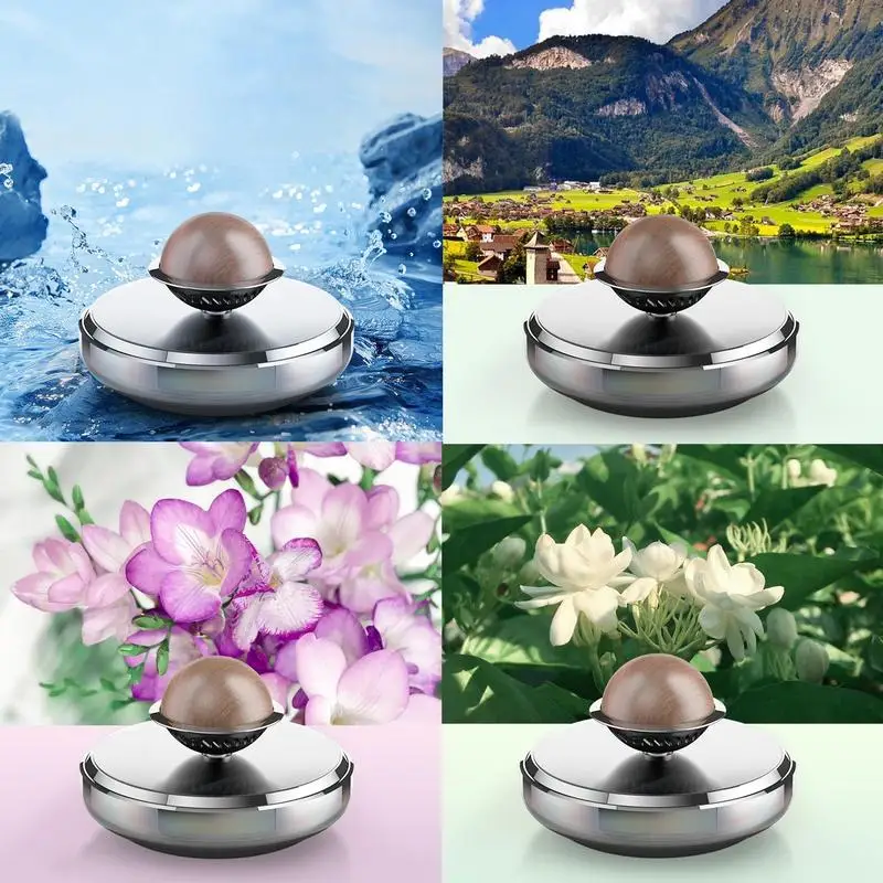 

Car Solar Air Freshener Rotating Aromatherapy Diffuser Dual Mode Car Air Freshener Essential Oil Diffuser Small Aromatherapy