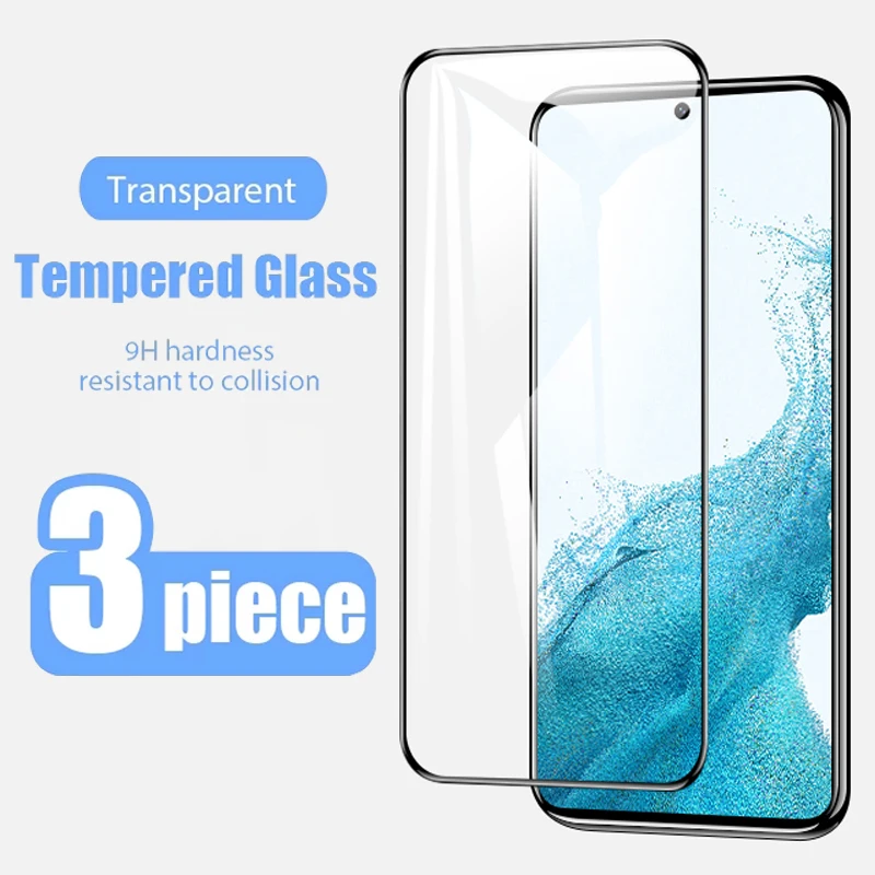 

Пленка закаленная для Samsung S22/S21 Plus/S20/FE/S10/Note 20/10/A73/A72/A71/A53/A52/A32/A22/A13/A12, защитная пленка на весь экран, 3 шт.